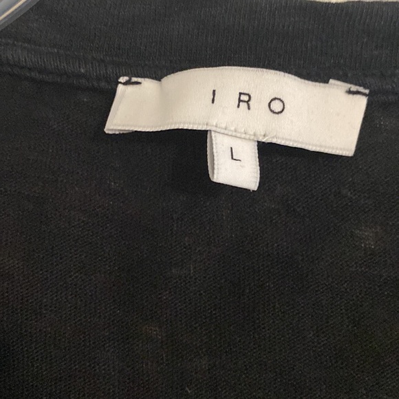 Iro Black Marvina Tee size L - Picture 10 of 12